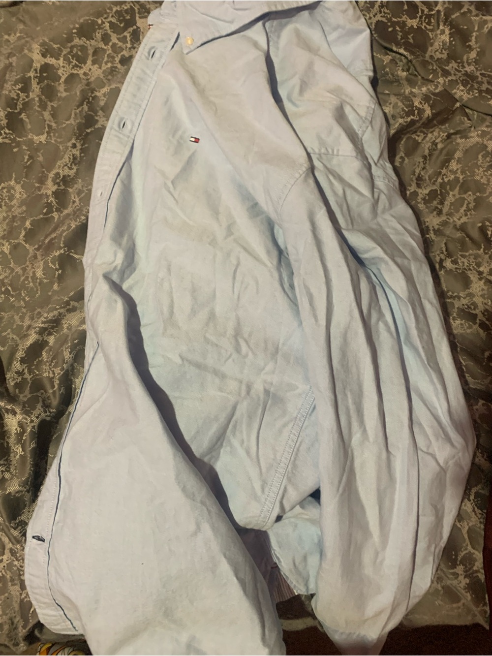 Men’s Tommy Hilfiger Pale Blue Oxford Button-Down Shirt